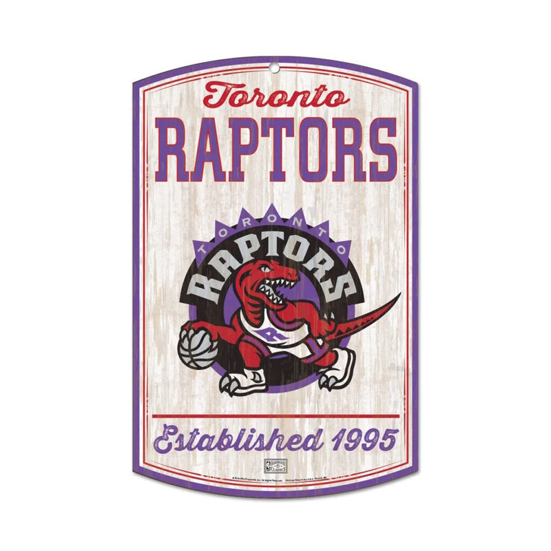 Toronto Raptors EST 1995 Wood Sign
