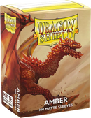Dragon Shield: Standard 100ct Sleeves - Amber (Matte)
