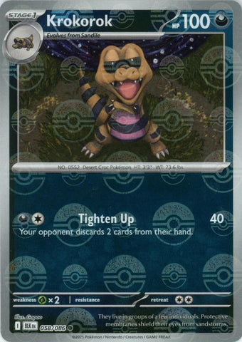 Krokorok (058/086) (Poke Ball Pattern) [Scarlet & Violet: Black Bolt]