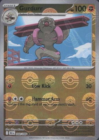 Gurdurr (048/086) (Poke Ball Pattern) [Scarlet & Violet: Black Bolt]