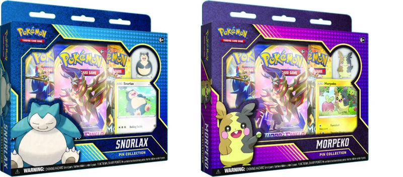 Sword & Shield - Snorlax and Morpeko - Pin Collection Display