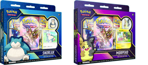 Sword & Shield - Snorlax and Morpeko - Pin Collection Display