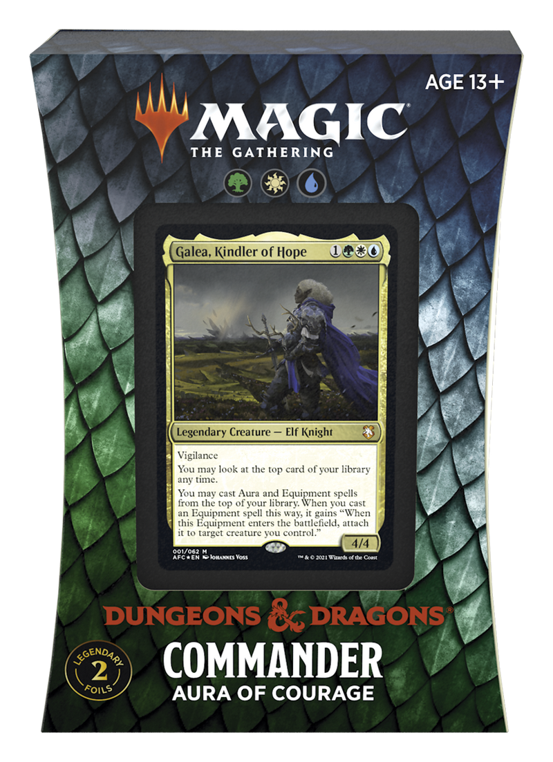 Magic The Gathering - Dungeons & Dragons: Adventures in the Forgotten Realms - Commander Deck (Aura of Courage)