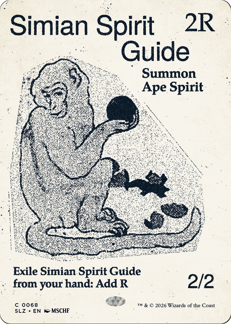Simian Spirit Guide (0068) [Secret Lair x MSCHF: The Zeta Set]