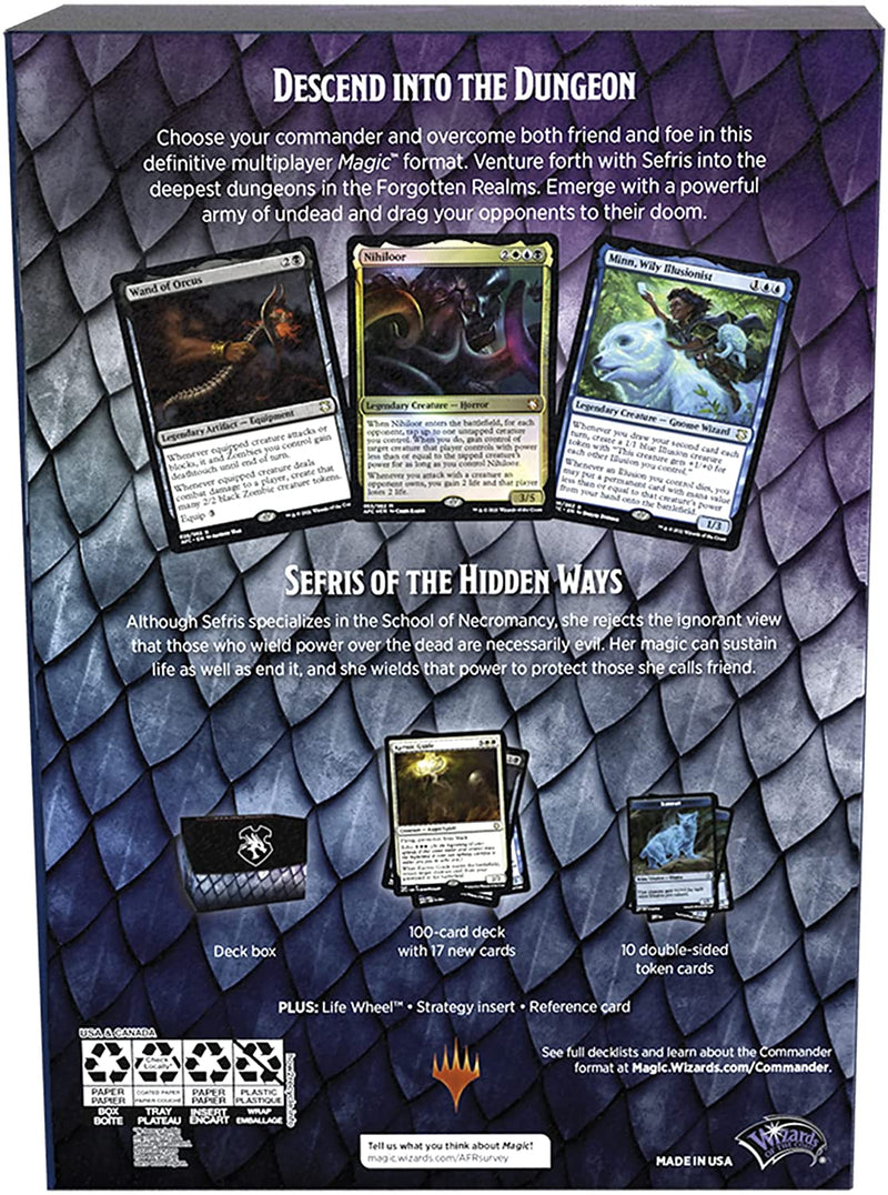 Magic The Gathering - Dungeons & Dragons: Adventures in the Forgotten Realms - Commander Deck (Dungeons of Death)