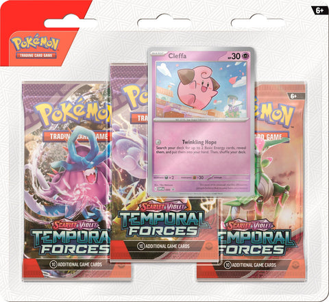 Pokemon - Scarlet & Violet: Temporal Forces - 3-Pack Blister (Cleffa)