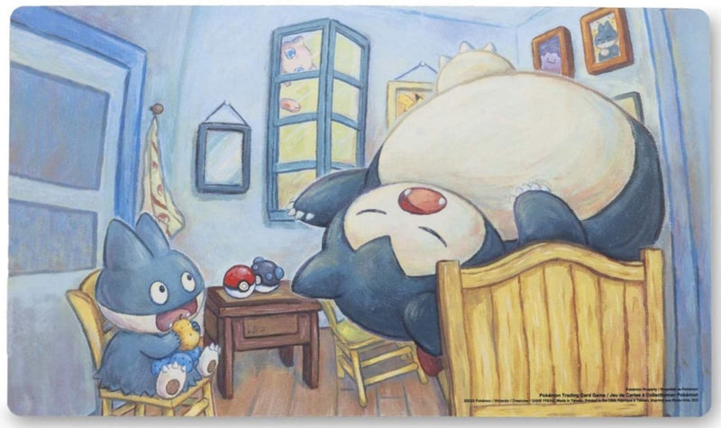 Pokémon Playmat - Munchlax & Snorlax Inspired by The Bedroom Playmat — Pokémon TCG accessory