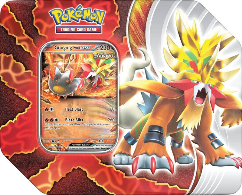 Pokemon - Paradox Destinies Tin (Gouging Fire ex)