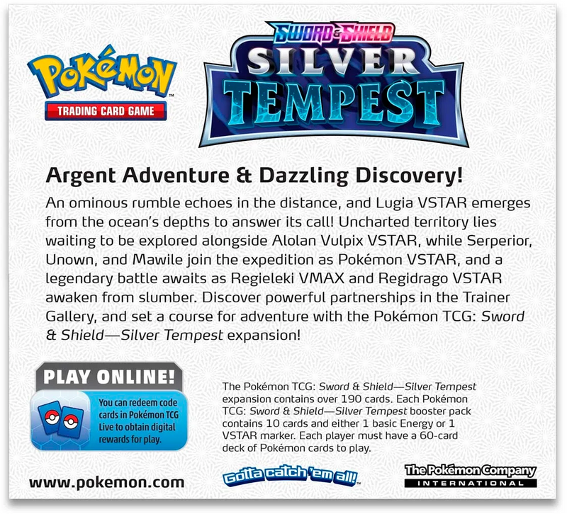 Pokemon - Sword & Shield: Silver Tempest - Booster Box