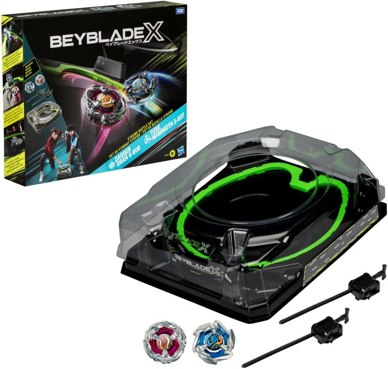Beyblade X - Beystadium Xtreme Battle Set - Tusk Mammoth 3-60T / Dagger Dran 4-60R