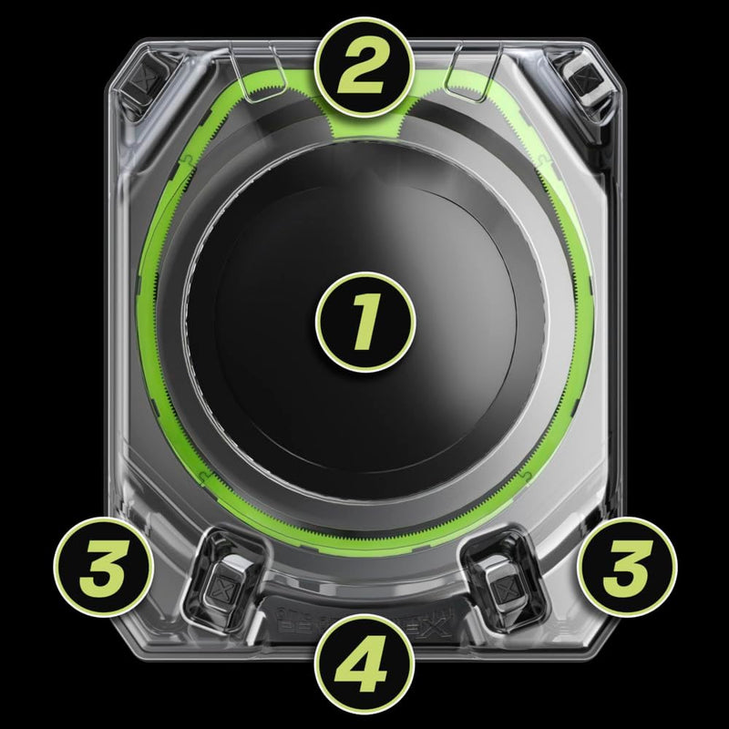 Beyblade X - Beystadium Xtreme Battle Set - Tusk Mammoth 3-60T / Dagger Dran 4-60R