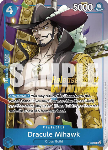 Dracule Mihawk (A Fist of Divine Speed Release Event Winner) [One Piece Promotion Cards]