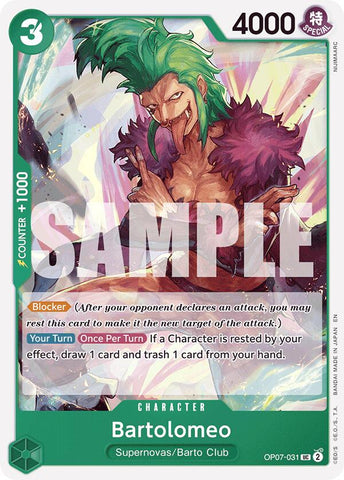 Bartolomeo (Reprint) [Starter Deck: GREEN Jewelry Bonney]