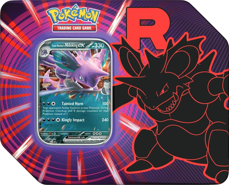 Pokemon - Team Rocket Tin (Team Rocket's Nidoking ex)