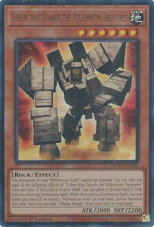 Golem that Guards the Millennium Treasures [MP25-EN208] Ultra Rare