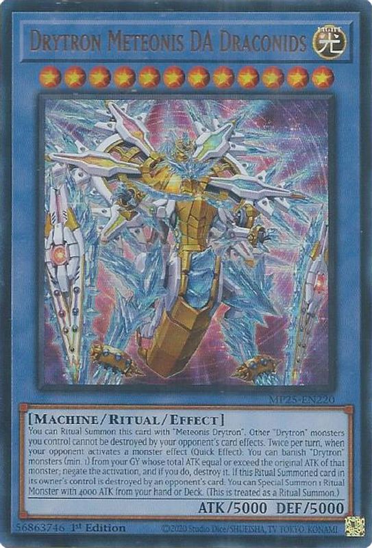 Drytron Meteonis DA Draconids [MP25-EN220] Ultra Rare