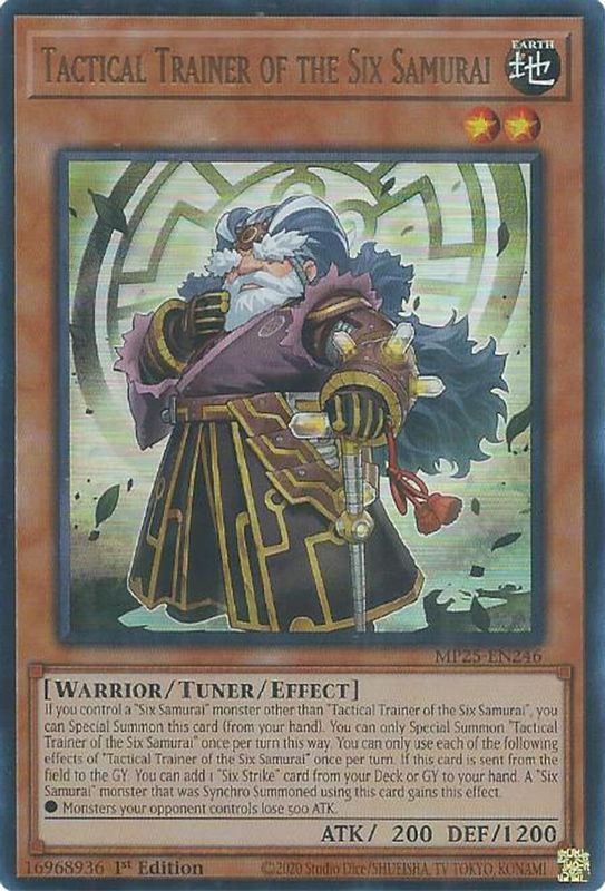 Tactical Trainer of the Six Samurai [MP25-EN246] Ultra Rare