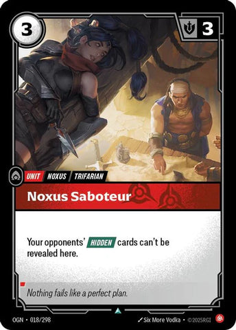 Noxus Saboteur - (018/298) - Riftbound: Origins