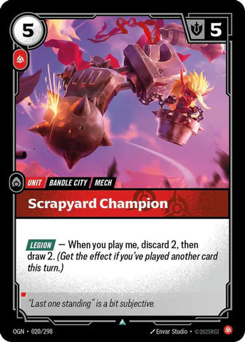 Scrapyard Champion - (020/298) - Riftbound: Origins
