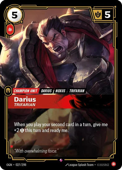 Darius - Trifarian - (027/298) - Riftbound: Origins