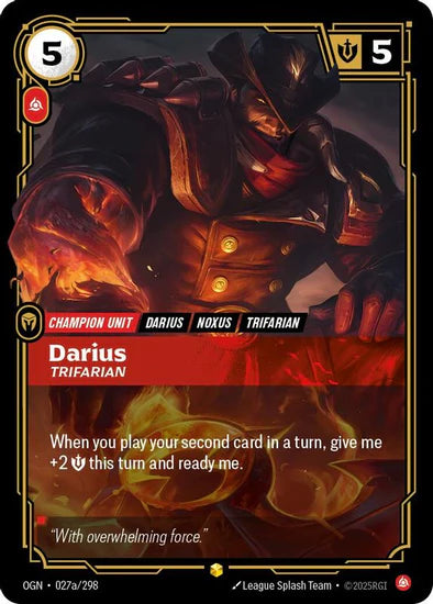 Darius - Trifarian (Alternate Art) - (027a/298) - Riftbound: Origins