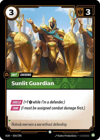 Sunlit Guardian - (054/298) - Riftbound: Origins
