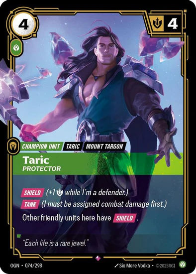 Taric - Protector - (074/298) - Riftbound: Origins