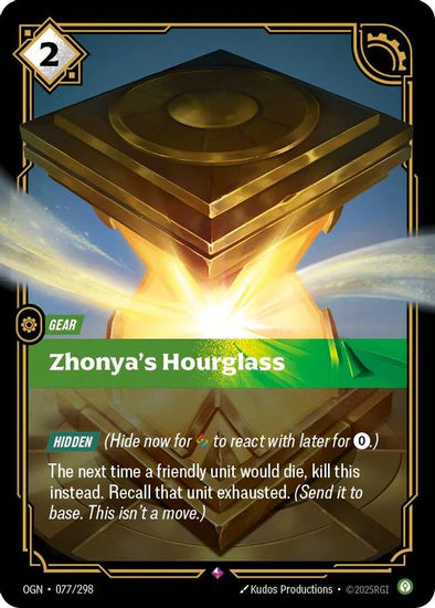 Zhonya's Hourglass - (077/298) - Riftbound: Origins