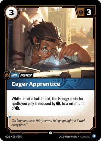 Eager Apprentice - (084/298) - Riftbound: Origins