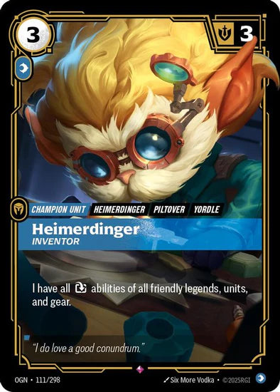 Heimerdinger - Inventor - (111/298) - Riftbound: Origins