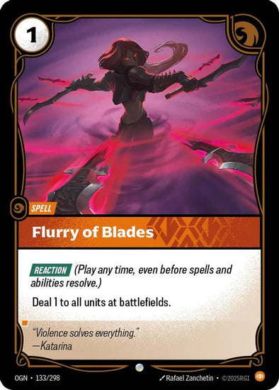 Flurry of Blades - (133/298) - Riftbound: Origins