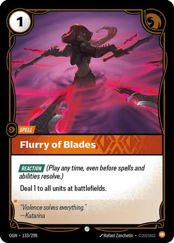 Flurry of Blades - (133/298) - Riftbound: Origins