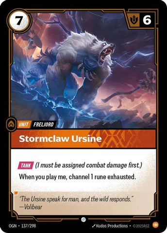 Stormclaw Ursine - (137/298) - Riftbound: Origins