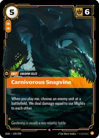 Carnivorous Snapvine - (149/298) - Riftbound: Origins