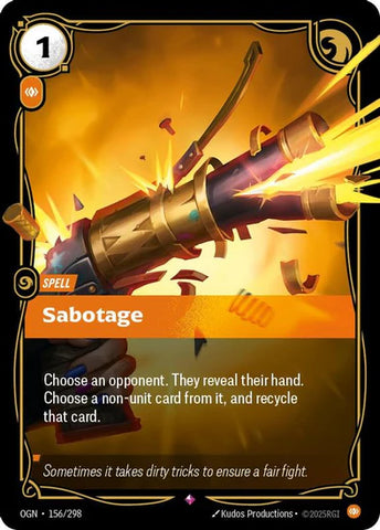 Sabotage - (156/298) - Riftbound: Origins