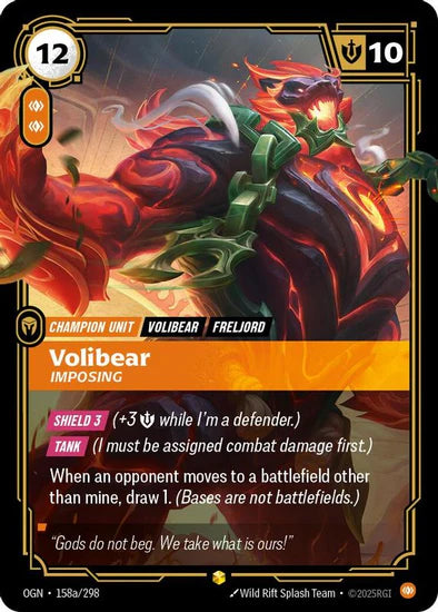 Volibear - Imposing (Alternate Art) - (158a/298) - Riftbound: Origins