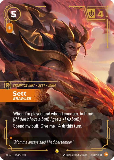 Sett - Brawler (Alternate Art) - (164a/298) - Riftbound: Origins