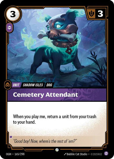 Cemetery Attendant - (165/298) - Riftbound: Origins