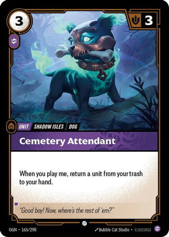 Cemetery Attendant - (165/298) - Riftbound: Origins