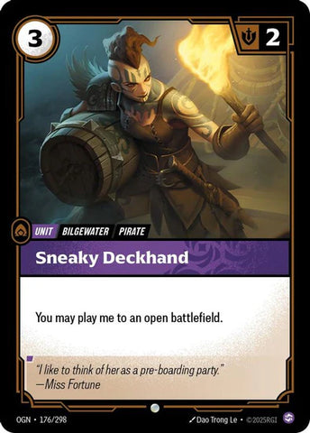 Sneaky Deckhand - (176/298) - Riftbound: Origins