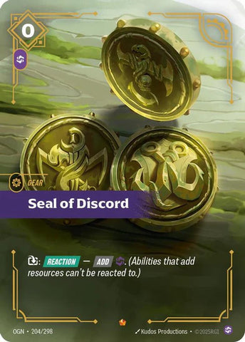 Seal of Discord - (204/298) - Riftbound: Origins