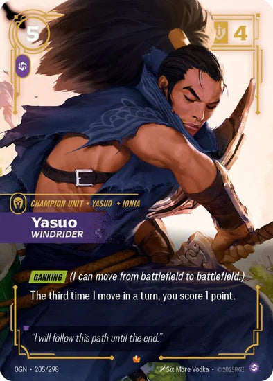 Yasuo - Windrider - (205/298) - Riftbound: Origins