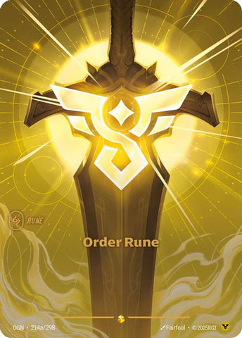 Order Rune (Alternate Art) - (214a/298) - Riftbound: Origins