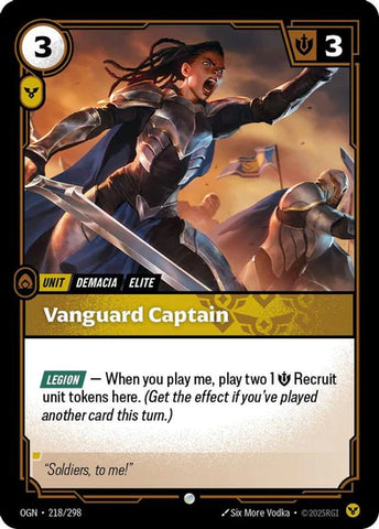 Vanguard Captain - (218/298) - Riftbound: Origins