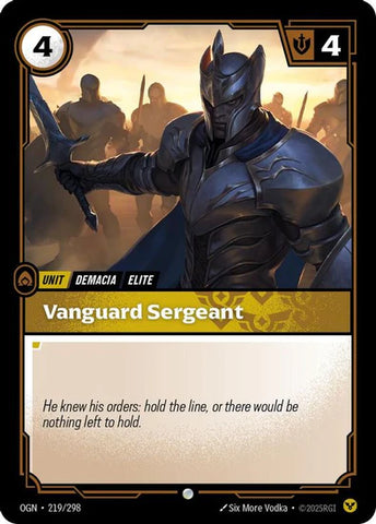 Vanguard Sergeant - (219/298) - Riftbound: Origins
