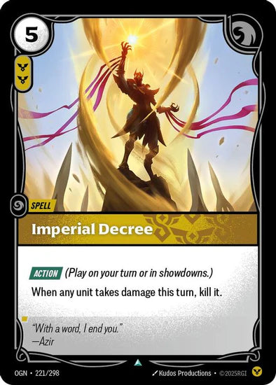 Imperial Decree - (221/298) - Riftbound: Origins