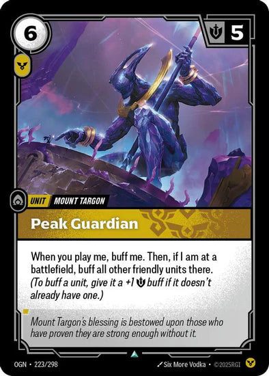 Peak Guardian - (223/298) - Riftbound: Origins