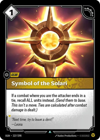 Symbol of the Solari - (227/298) - Riftbound: Origins