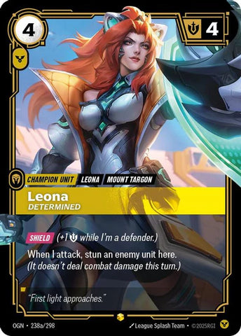 Leona - Determined (Alternate Art) - (238a/298) - Riftbound: Origins