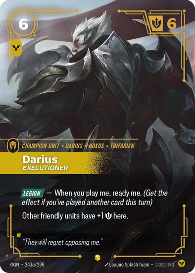 Darius - Executioner (Alternate Art) - (243a/298) - Riftbound: Origins